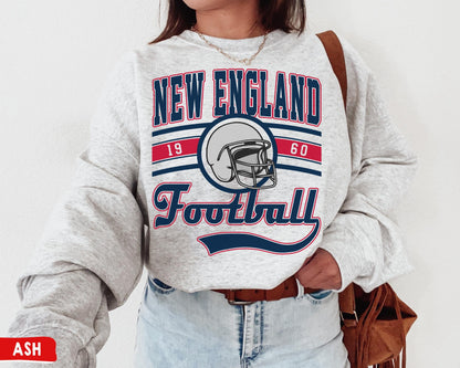 New England Football Sweatshirt / T-Shirt, The Pats Shirt, Vintage New England Crewneck, Patriots Sweatshirt, New England Fan Gift