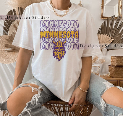 Minnesota Football Team Unisex Shirt and Sweatshirt Gift Merch for The Vikes fan, Sunday Football Tee, Justin Jefferson Kirk Cousins