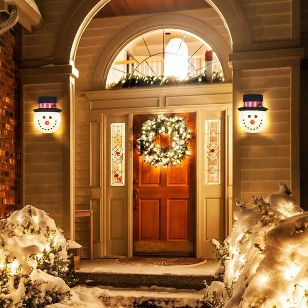 Snowman Porch Light Covers