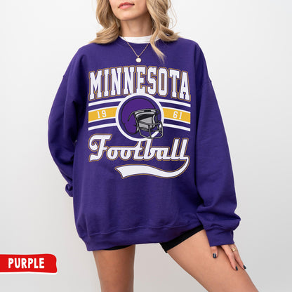 Vintage Minnesota Football Crewneck Sweatshirt / T-Shirt, Viking Sweatshirt, The Vikes Sweatshirt, Minnesota Fan Gift, Viking Game Day