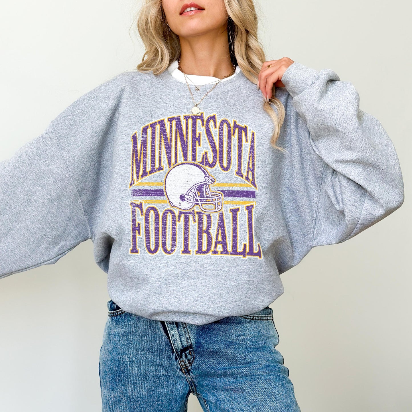 Vintage Minnesota Football Sweatshirt, Minnesota Football Crewneck, Minnesota Vikings, Minnesota Football, Gift for Vikings fans