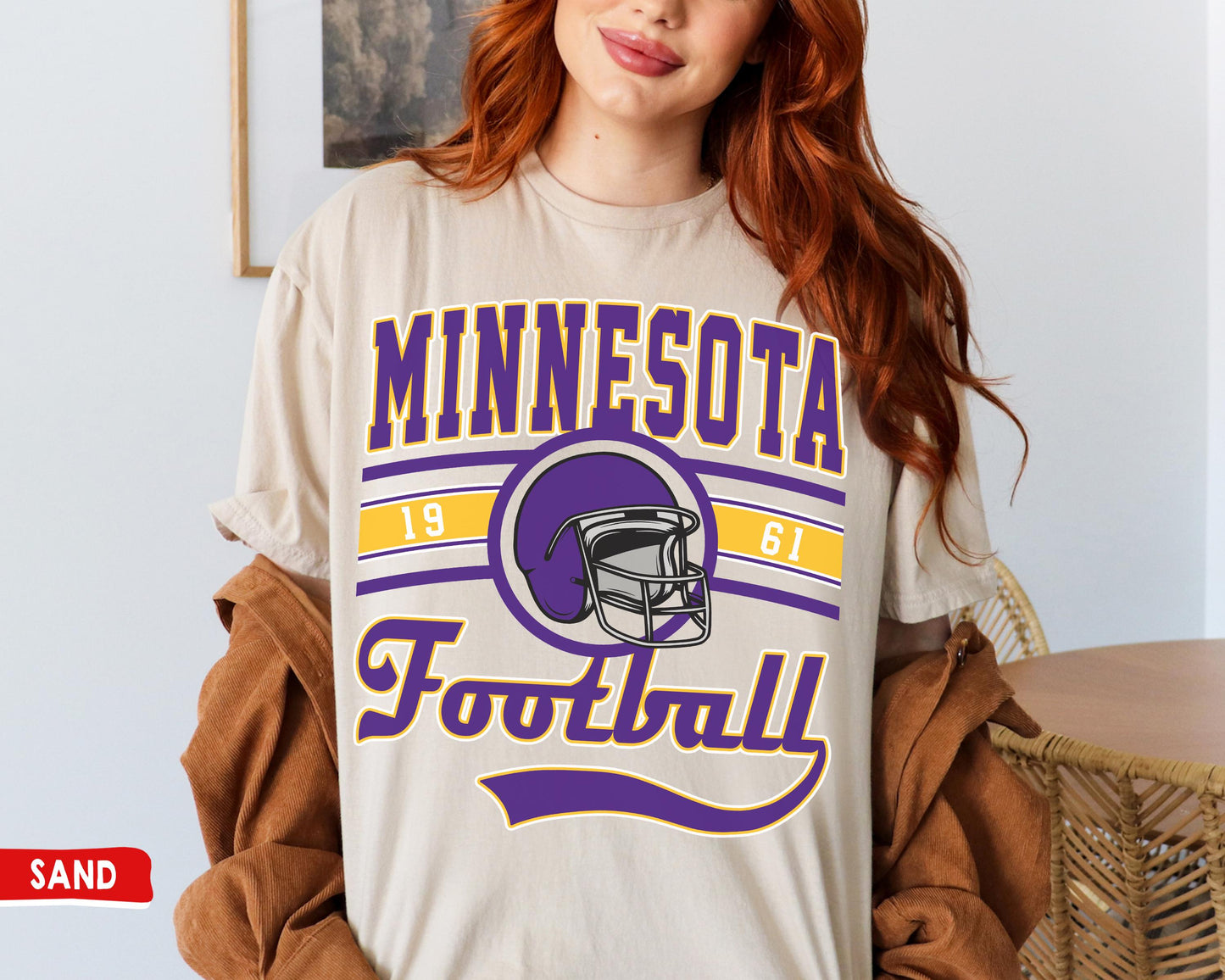 Vintage Minnesota Football Crewneck Sweatshirt / T-Shirt, Viking Sweatshirt, The Vikes Sweatshirt, Minnesota Fan Gift, Viking Game Day