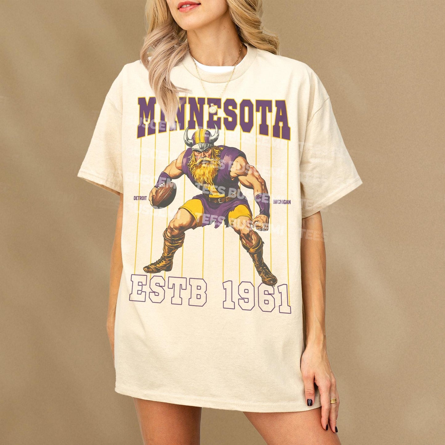 Retro Minnesota Football T-Shirt, Vintage Puple and Gold Minnesota Football Jersey Graphic Tee Shirt for Men Women, Justin Jefferson Merch