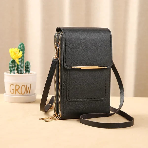 On This Week Sale OFF 45%🔥Anti-Theft Touch Screen Leather Shoulder Bag