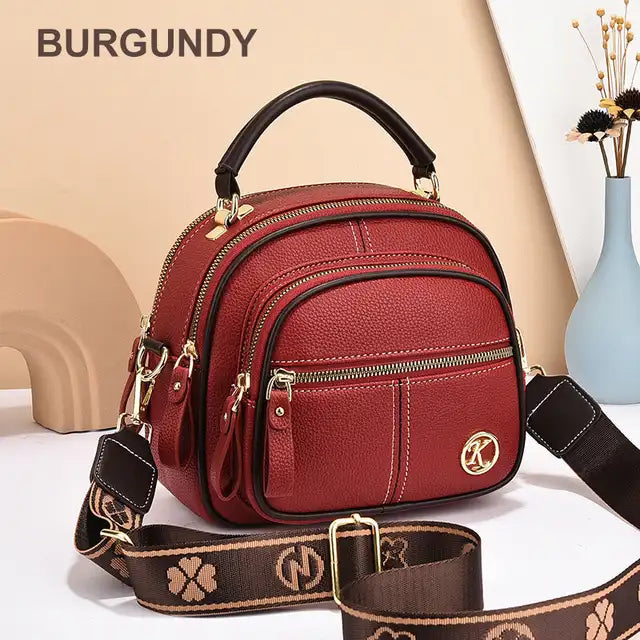 Hot Sale 45% OFF🔥 Classic Multifunctional Adjustable Wide Shoulder Strap Leather Bag