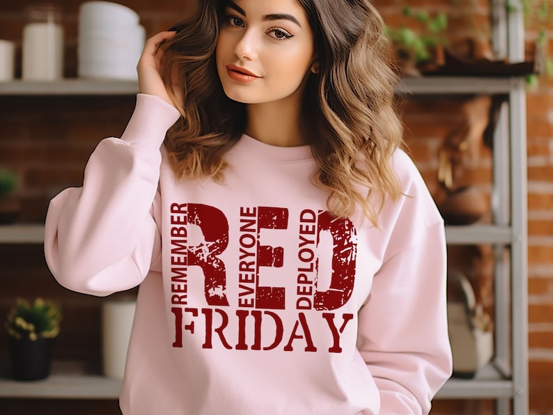 Red Friday Remember Everyone Deployed Sweatshirt, Red Friday Sweater, American Flag Us Veteran Sweatshirt, Red Friday Shirt, Veteran Shirt