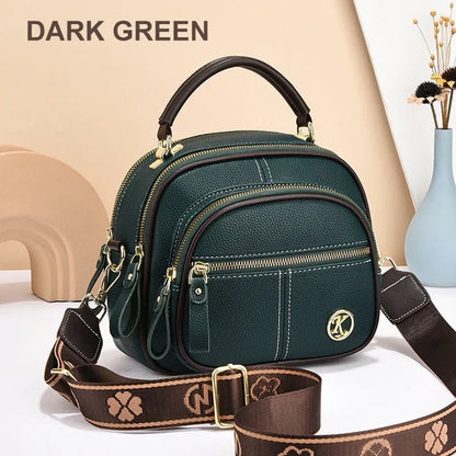 Hot Sale 45% OFF🔥 Classic Multifunctional Adjustable Wide Shoulder Strap Leather Bag