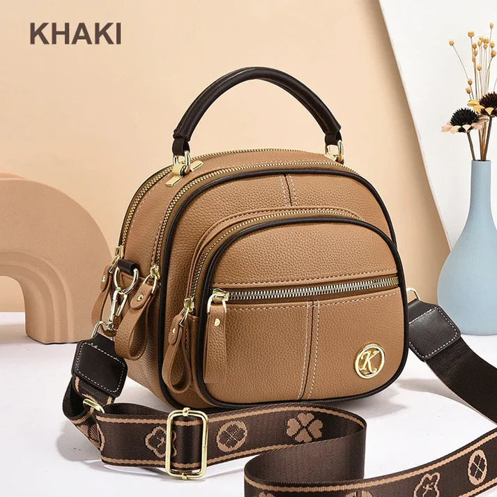 Hot Sale 45% OFF🔥 Classic Multifunctional Adjustable Wide Shoulder Strap Leather Bag