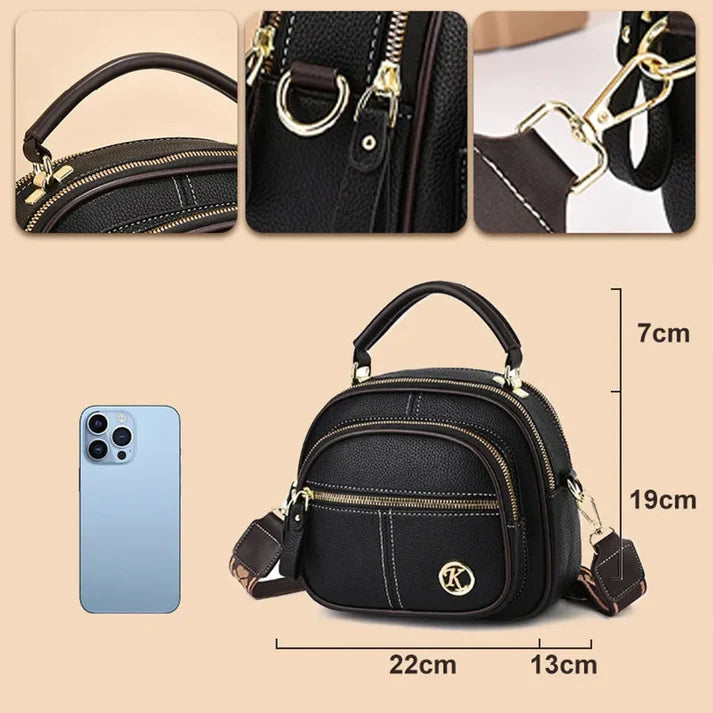 Hot Sale 45% OFF🔥 Classic Multifunctional Adjustable Wide Shoulder Strap Leather Bag